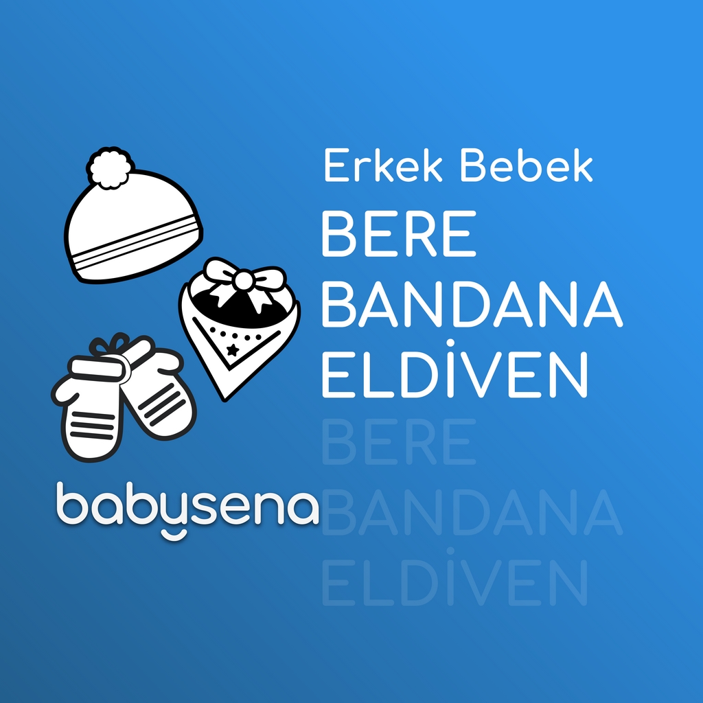 Erkek Bebek Giyim Bere & Bandana & Eldiven - Erkek Bebek Kıyafet Bere & Bandana & Eldiven - Erkek Bebek Tekstil Bere & Bandana & Eldiven