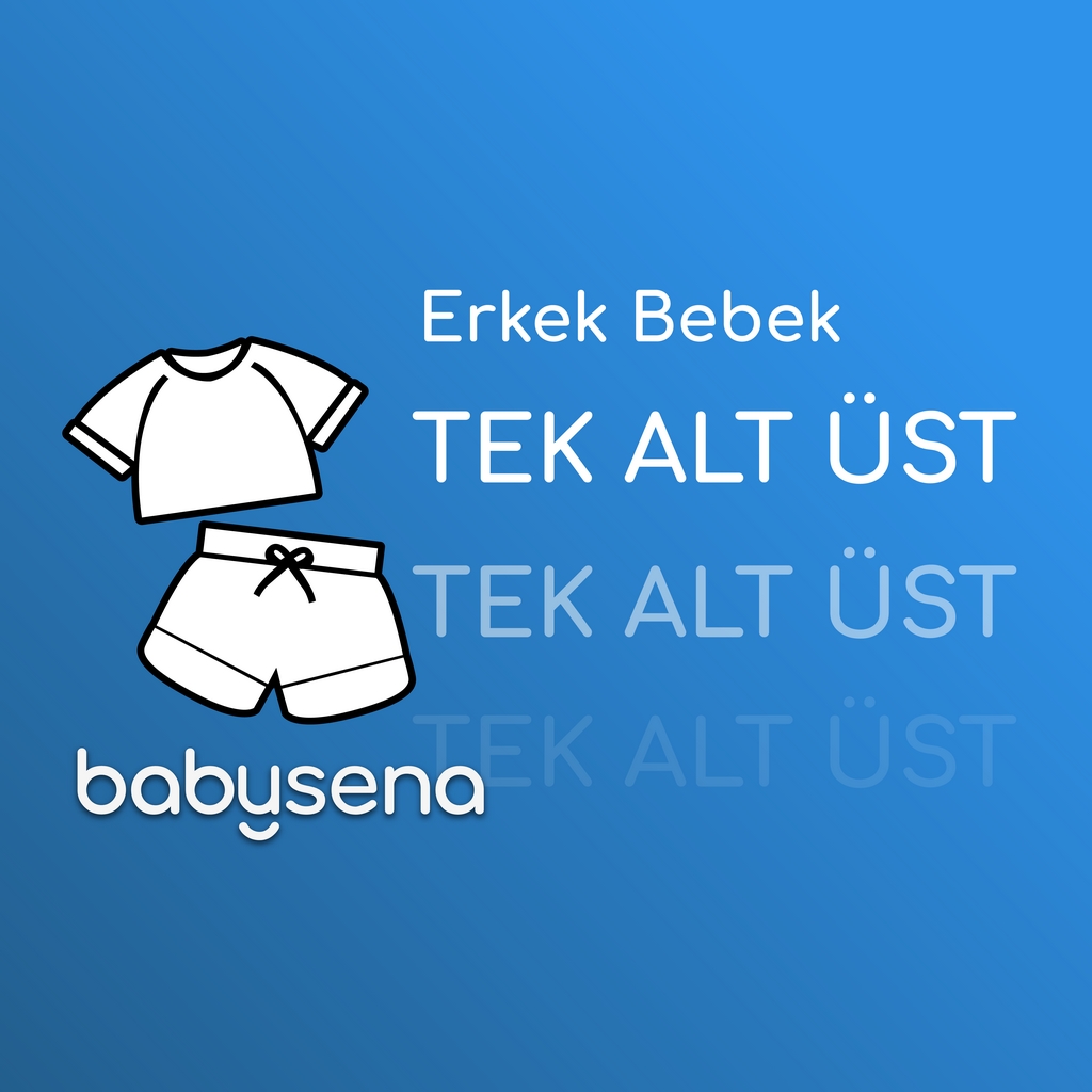 Erkek Bebek Giyim Tek Alt & Üst - Erkek Bebek Kıyafet Tek Alt & Üst - Erkek Bebek Tekstil Tek Alt & Üst