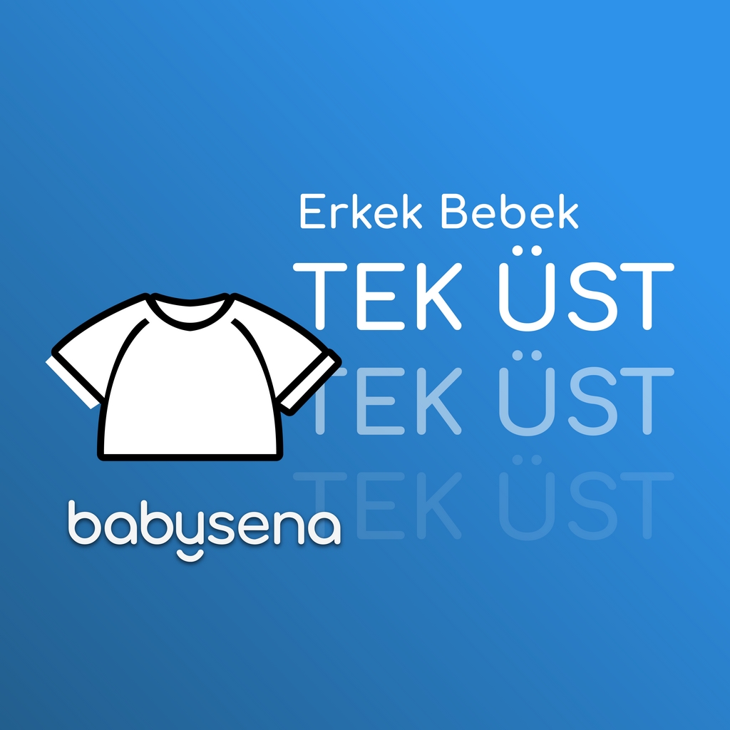 Erkek Bebek Giyim Tek Üst - Erkek Bebek Kıyafet Tek Üst - Erkek Bebek Tekstil Tek Üst